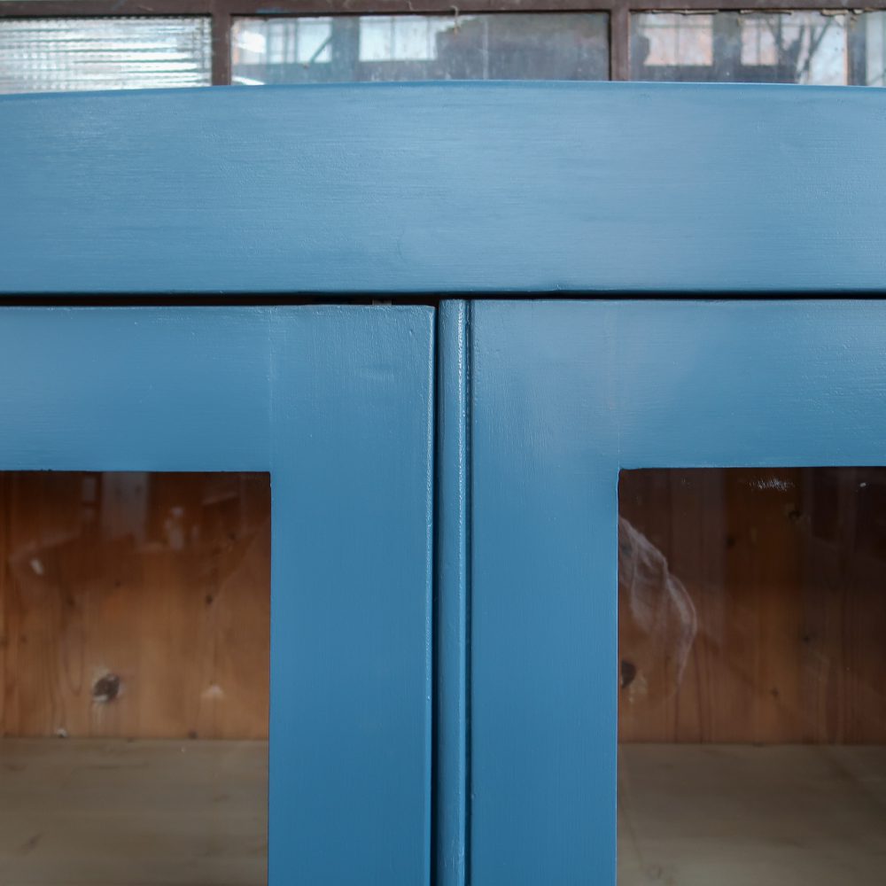 Blauwe vitrinekast - Afbeelding 4