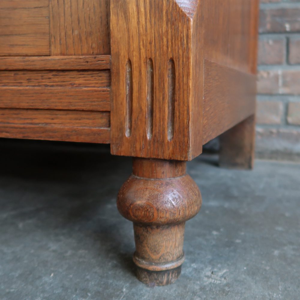 Brocante kaptafel met marmer - Afbeelding 11