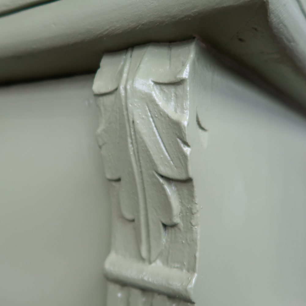 Brocante groene vitrinekast - Afbeelding 7