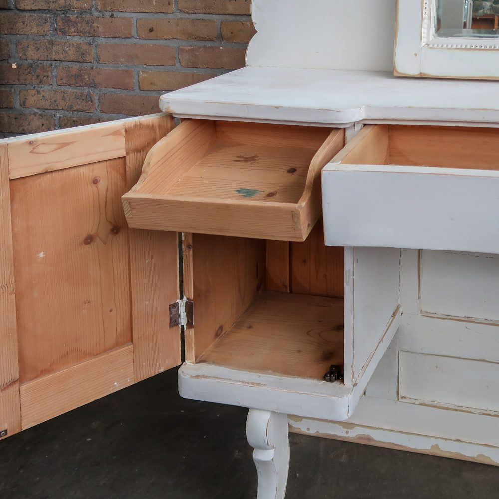 Brocante houten kaptafel - Afbeelding 3