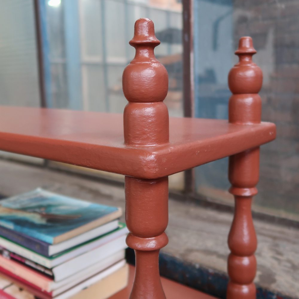 Brocante roodbruine buffetkast - Afbeelding 6