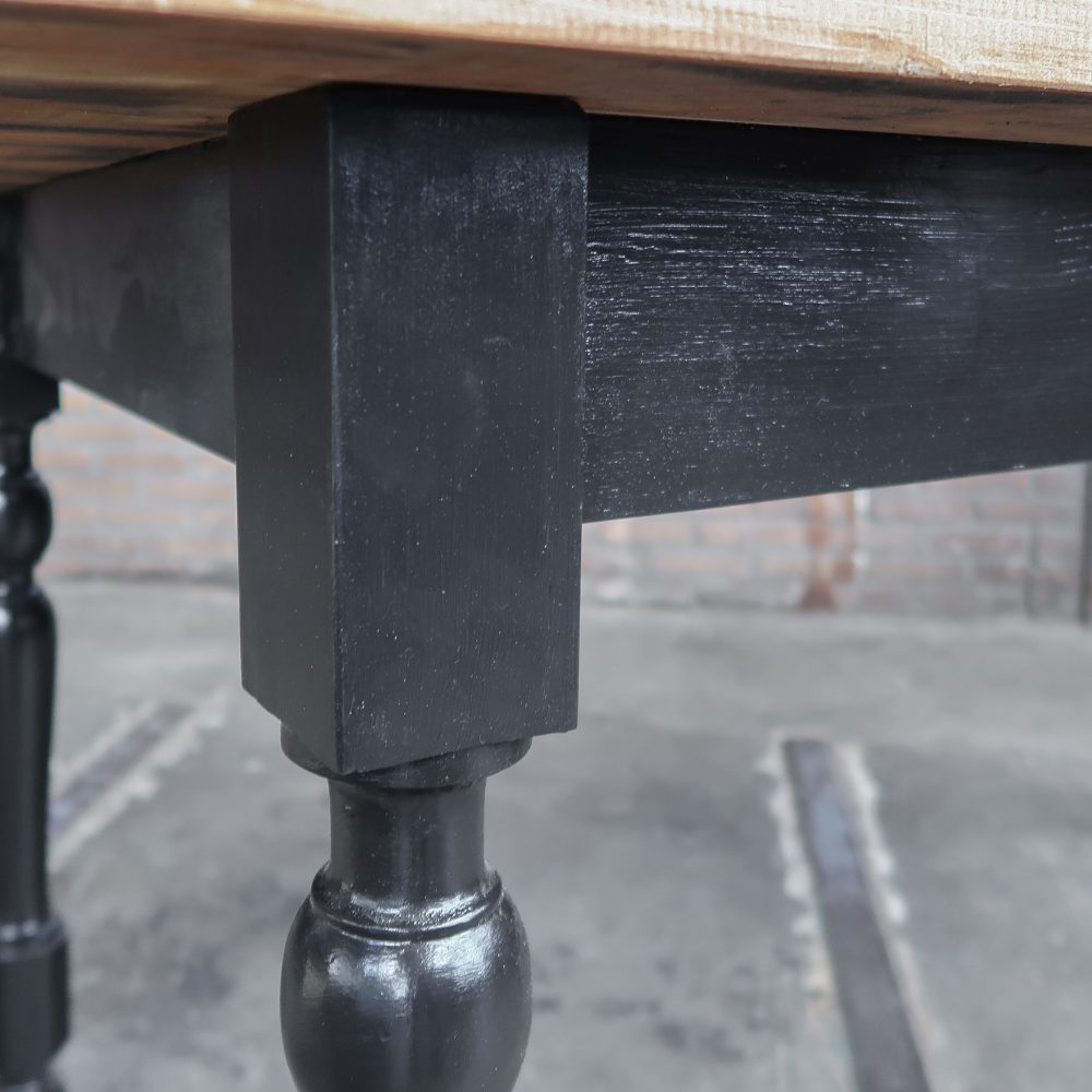 Landelijke tafel met zwart onderstel – Bild 7