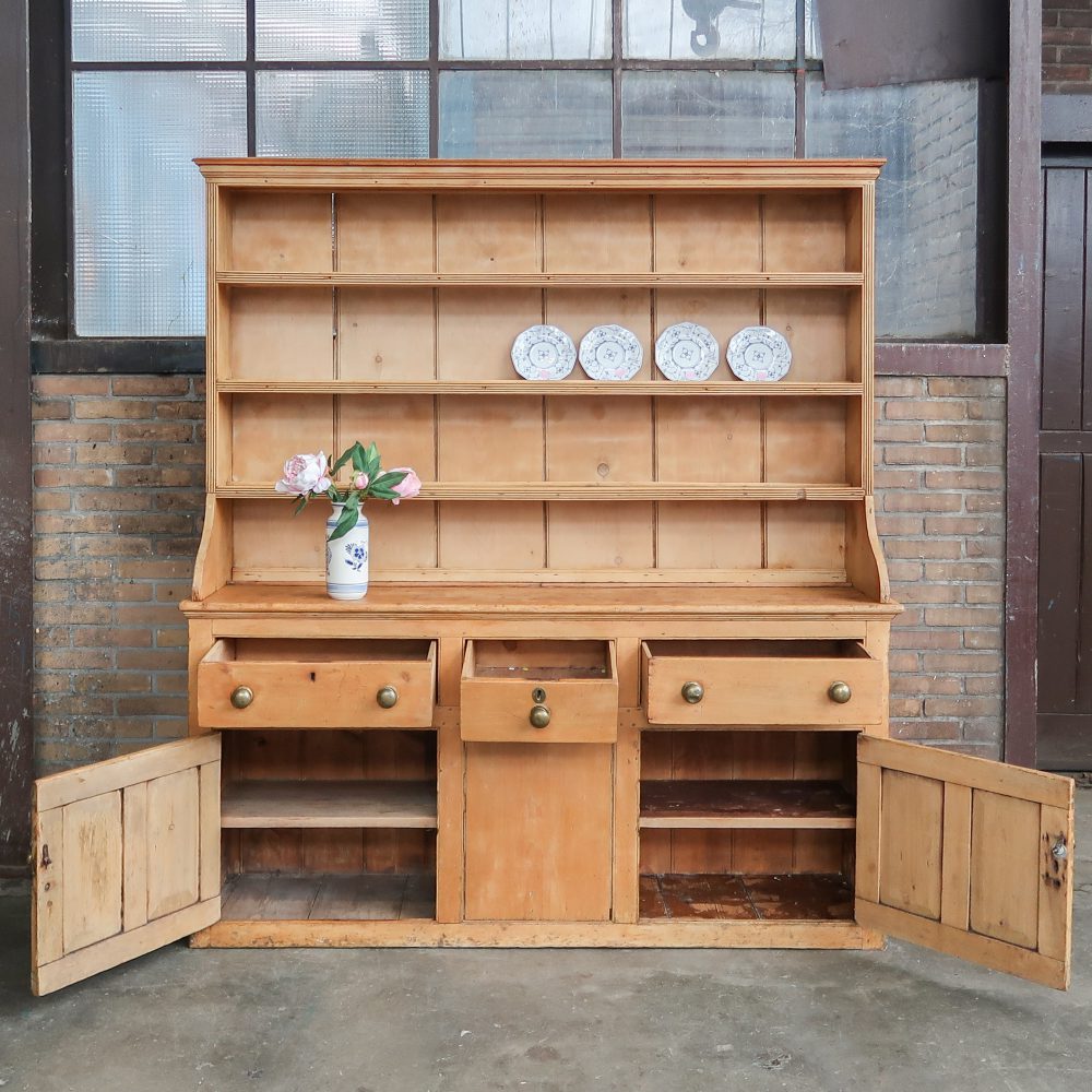 Brocante grenen buffetkast - Afbeelding 3