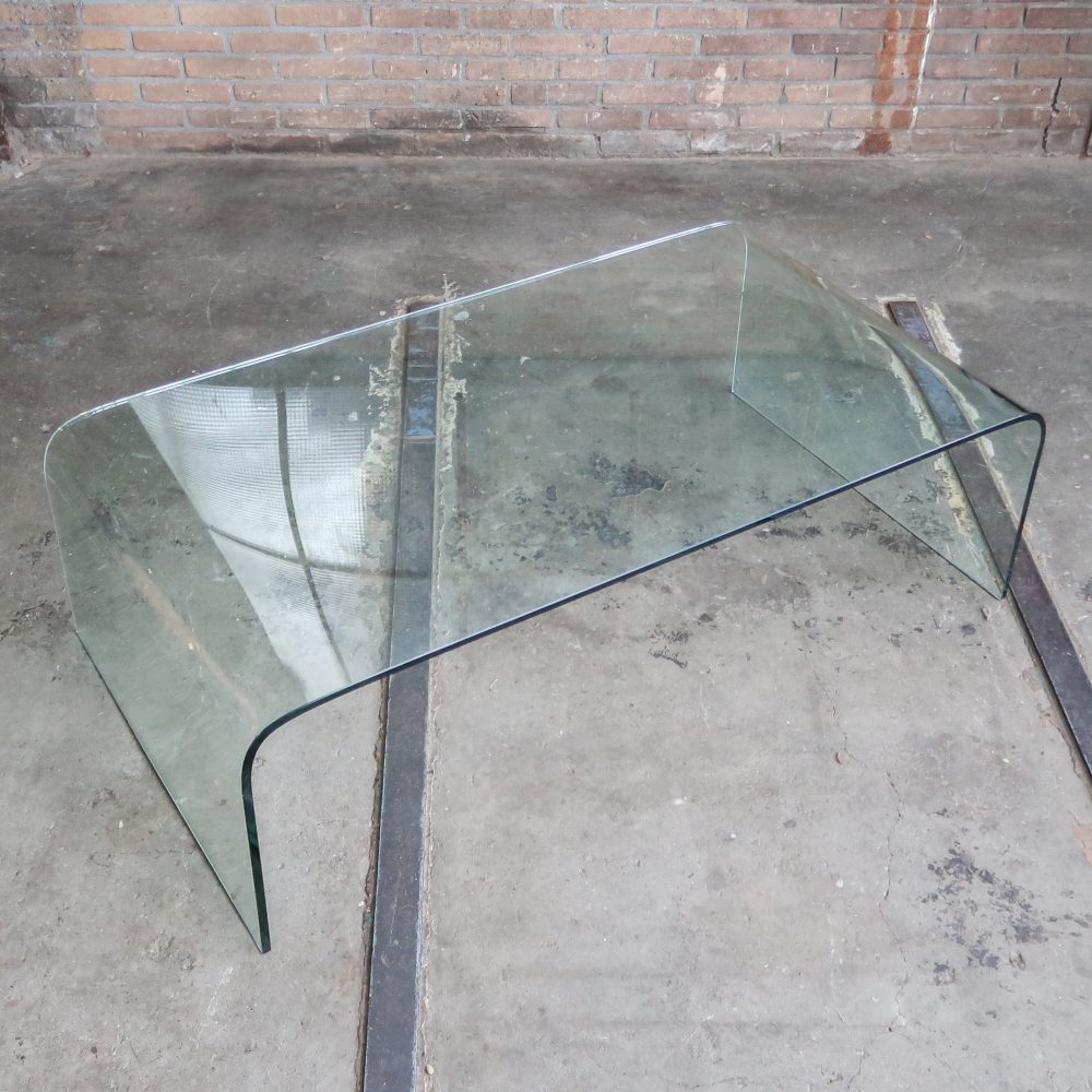 Vintage glazen salontafel - Afbeelding 3