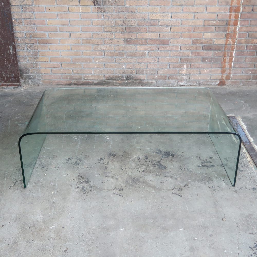 Vintage glazen salontafel - Afbeelding 4