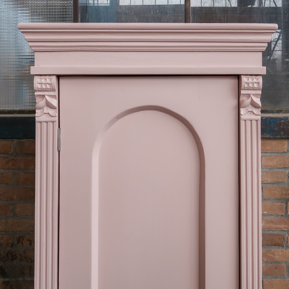 Eendeurs roze linnenkast - Afbeelding 4