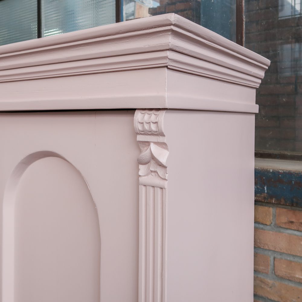 Eendeurs roze linnenkast - Afbeelding 5