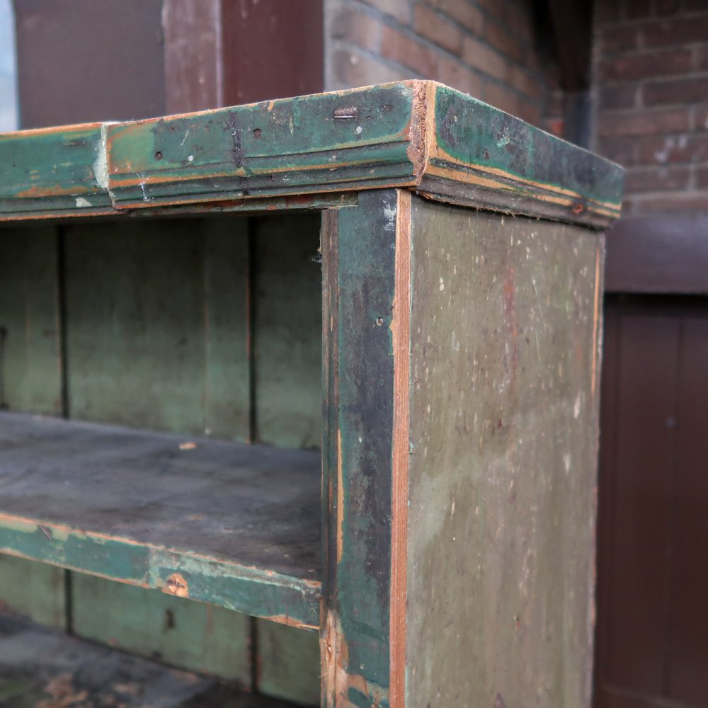 Industriële houten vakkenkast - Afbeelding 4