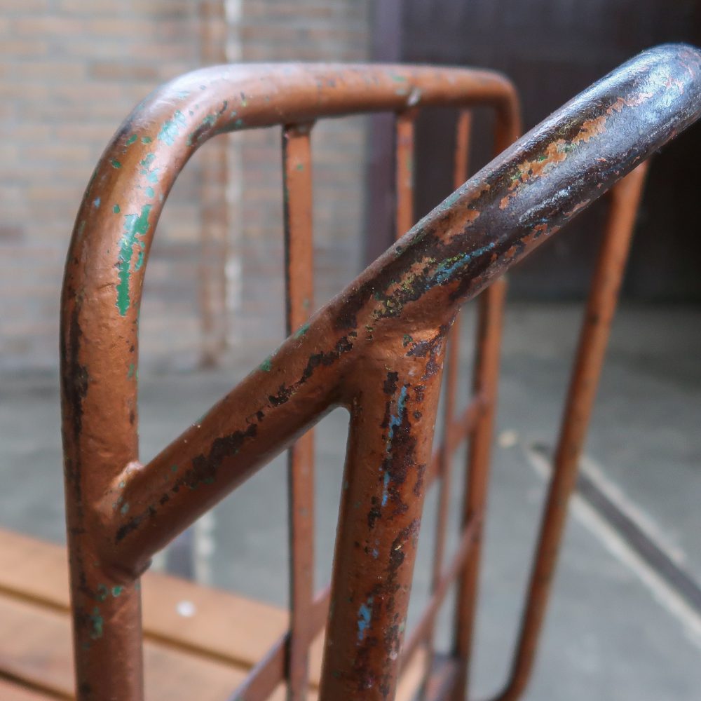 Industriële kar - salontafel - Afbeelding 5
