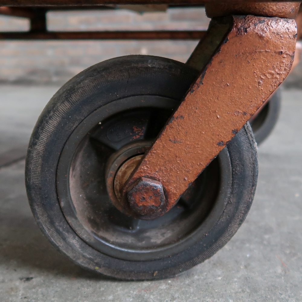Industriële kar - salontafel - Afbeelding 7