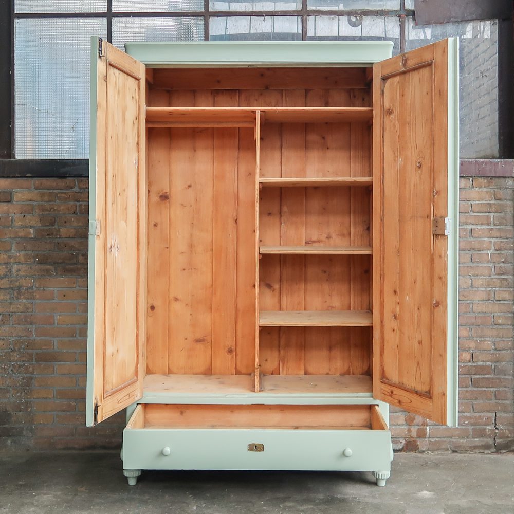 Mintgroene linnenkast - Afbeelding 3