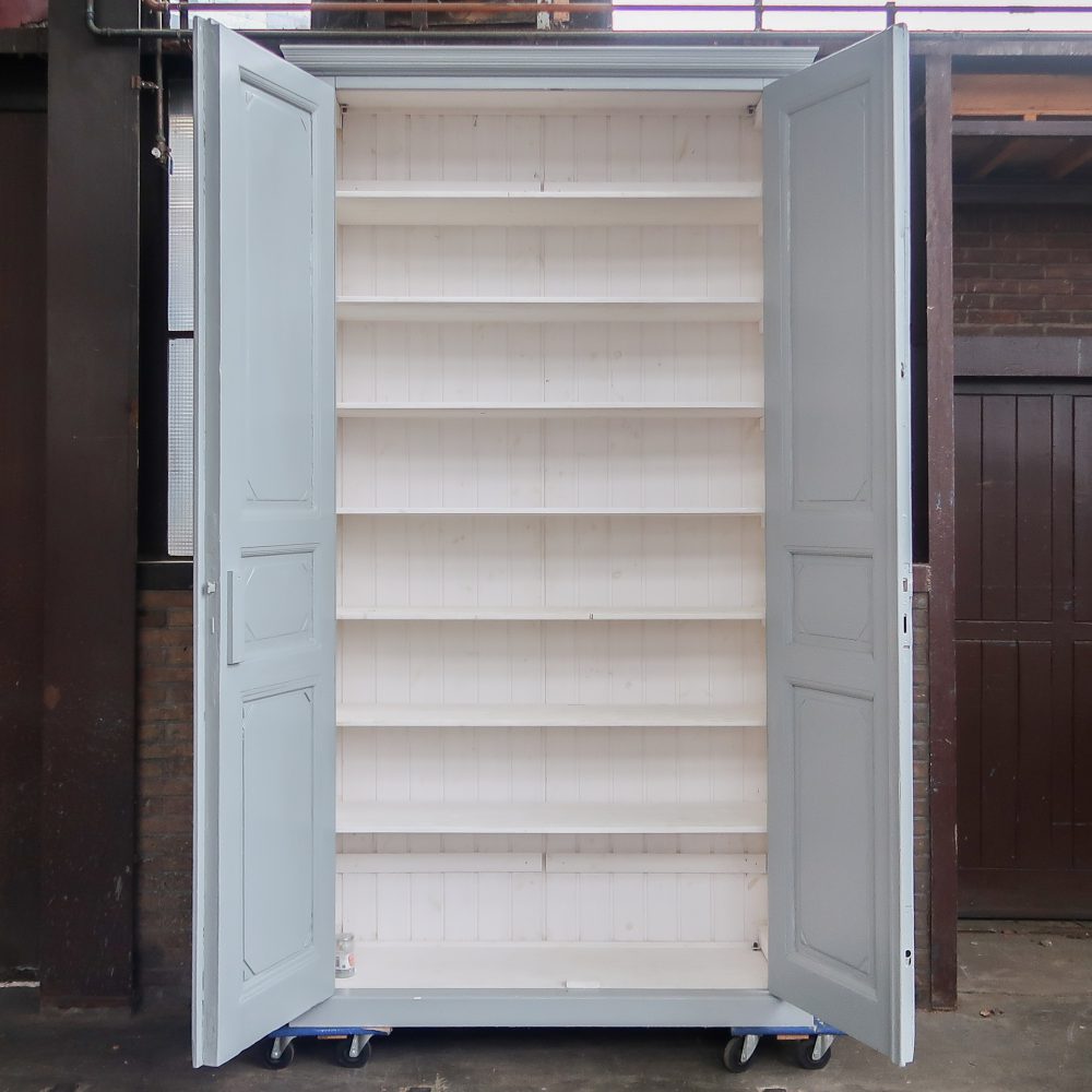 Hoge kast met ensuite deuren - demontabel - Afbeelding 3