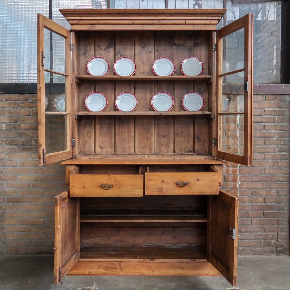 Grenen antieke buffetkast - Afbeelding 2