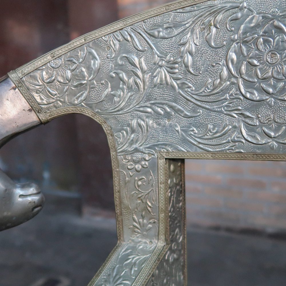 Ram's Head bankje - Gehamerd metaal - Afbeelding 8