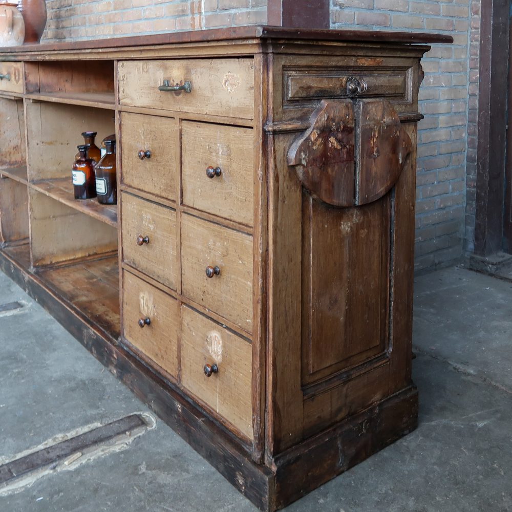Brocante apothekers toonbank - Afbeelding 2
