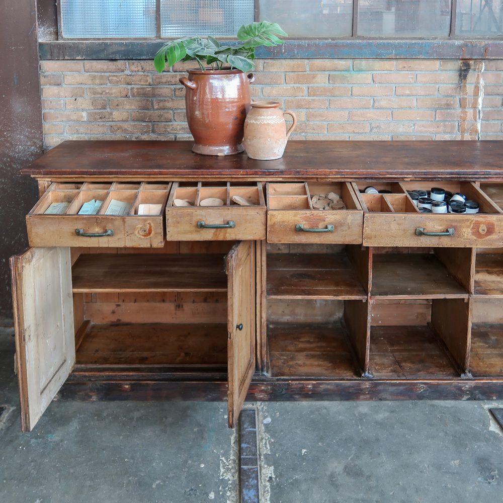 Brocante apothekers toonbank - Afbeelding 7