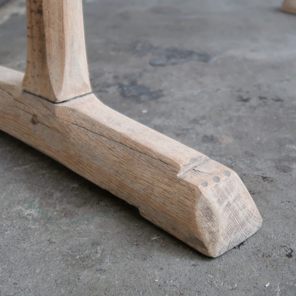 Brocante houten trog + houder - Afbeelding 7