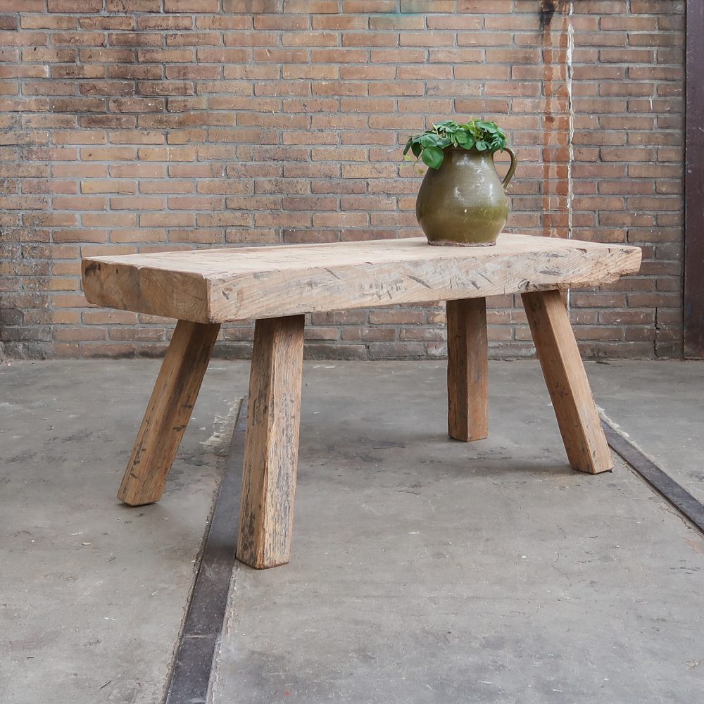 Lage houten slachttafel