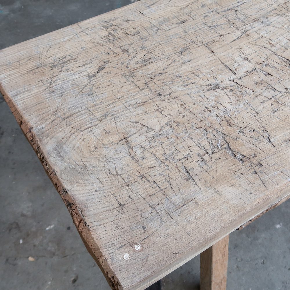 Lage houten slachttafel - Afbeelding 4