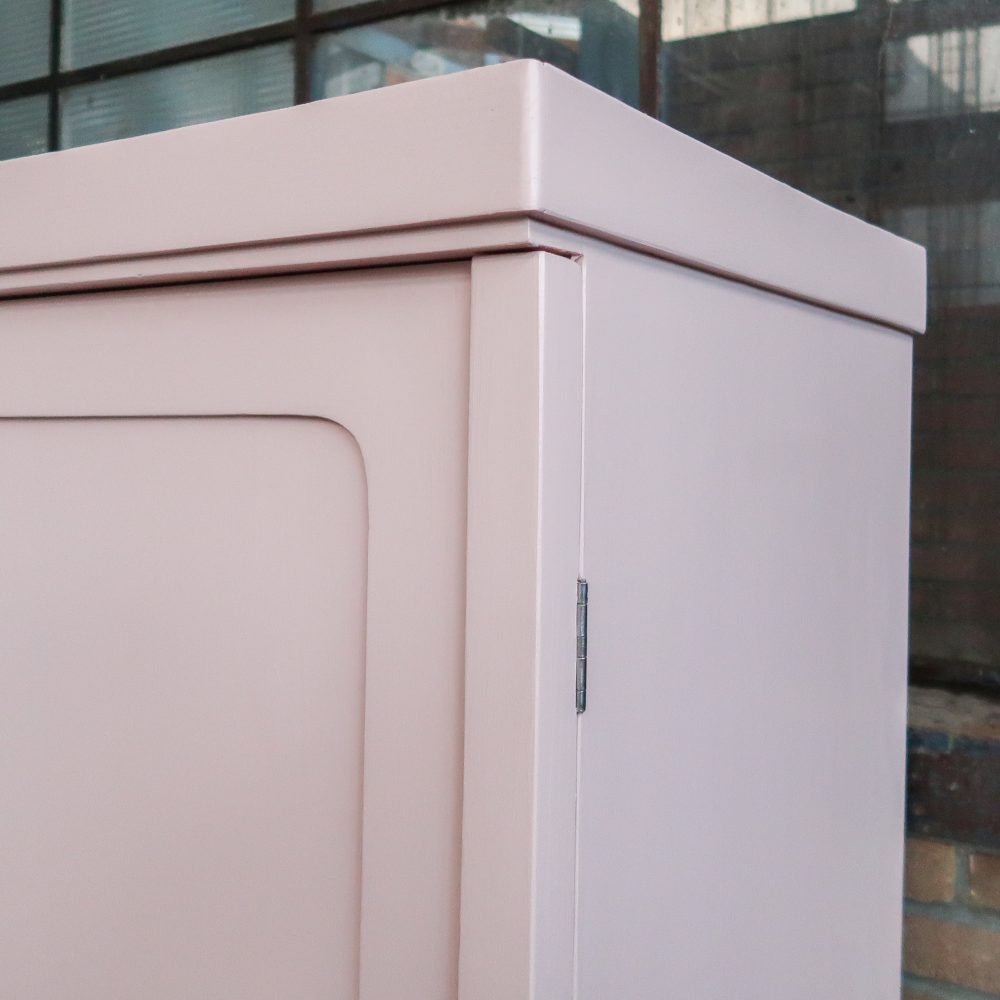 Brocante roze linnenkast - Afbeelding 5