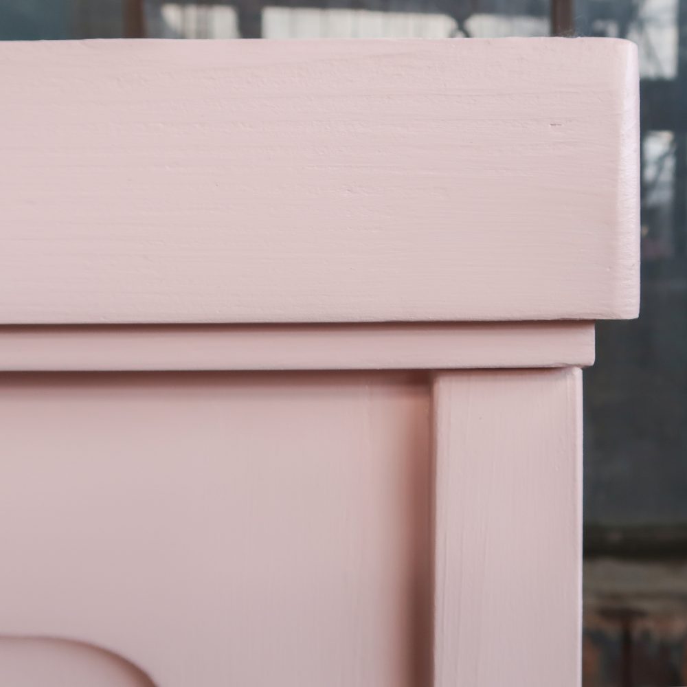 Brocante roze linnenkast - Afbeelding 6