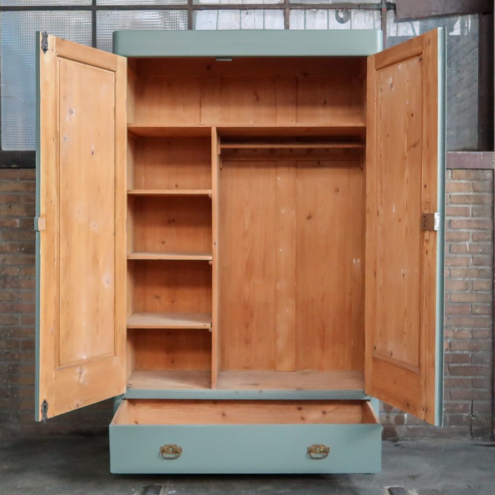 Grijsgroene linnenkast - Afbeelding 3