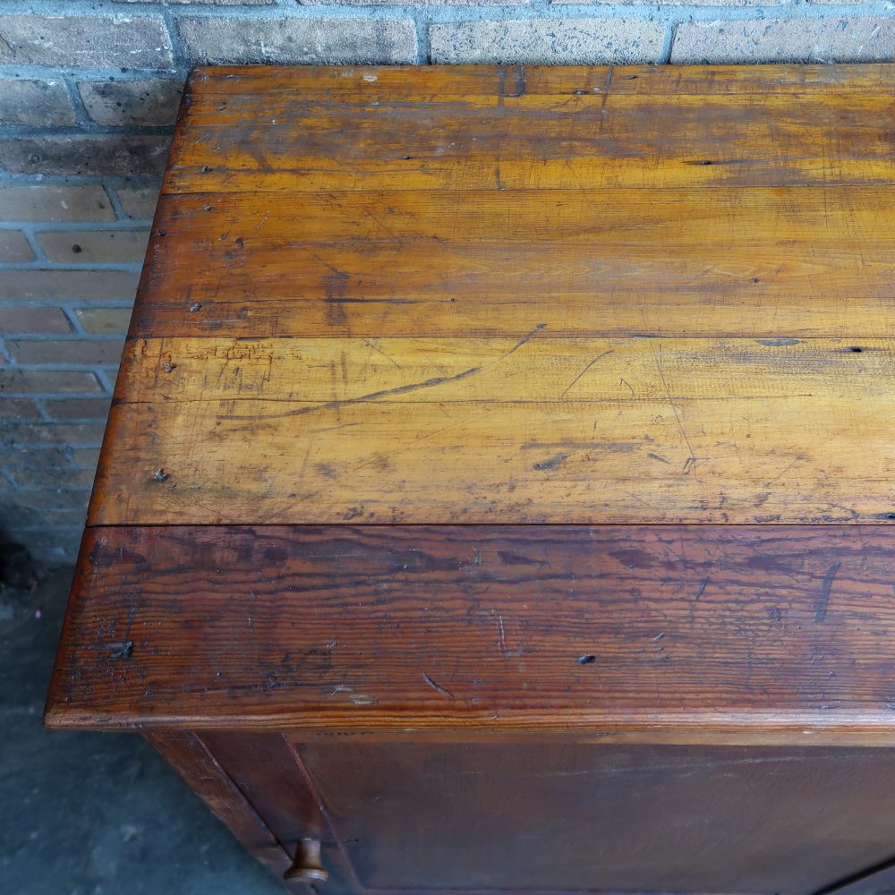 Vintage dressoir met schuifdeuren - Afbeelding 7