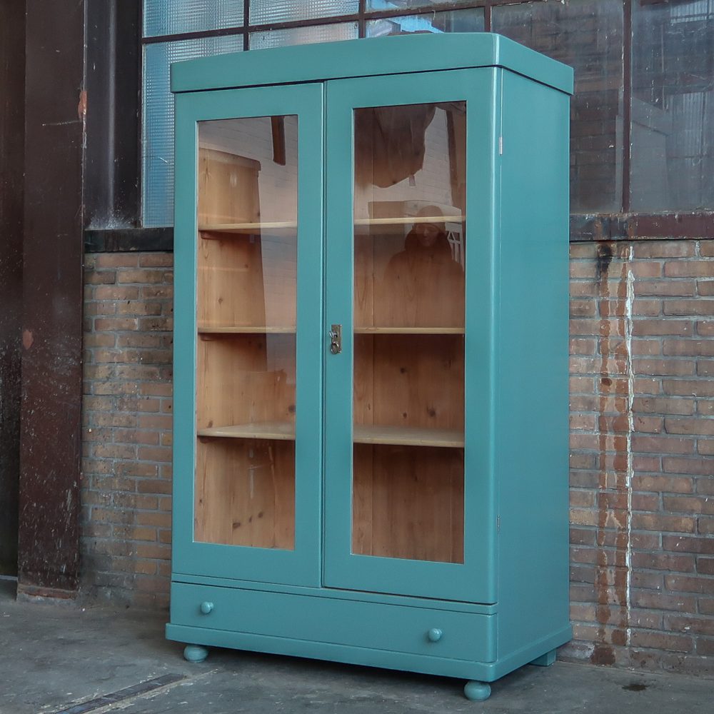 Brocante vitrinekast - Afbeelding 2