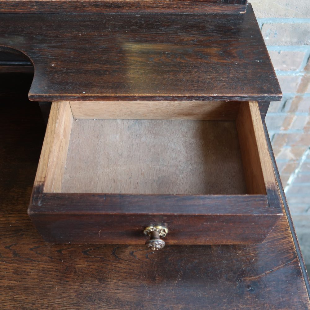 Brocante dressoir met spiegel - Afbeelding 8
