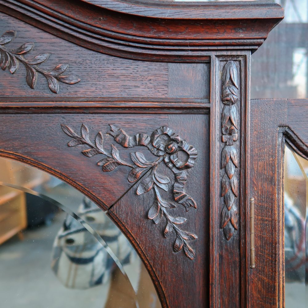 Brocante dressoir met spiegel - Afbeelding 5