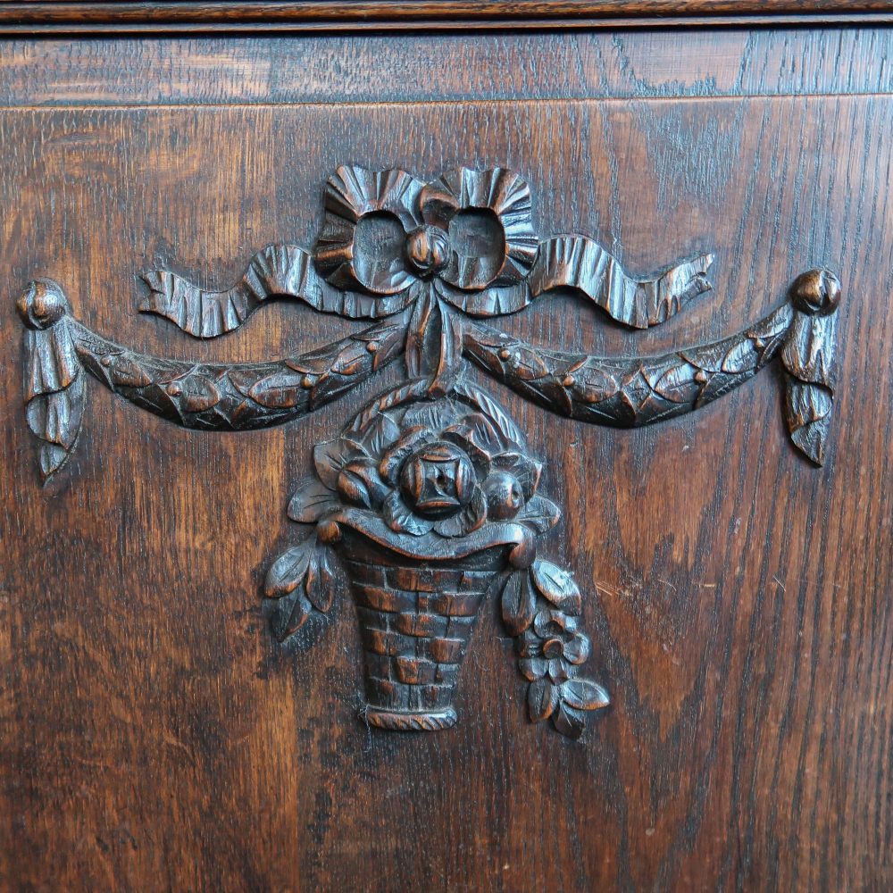 Brocante dressoir met spiegel - Afbeelding 12