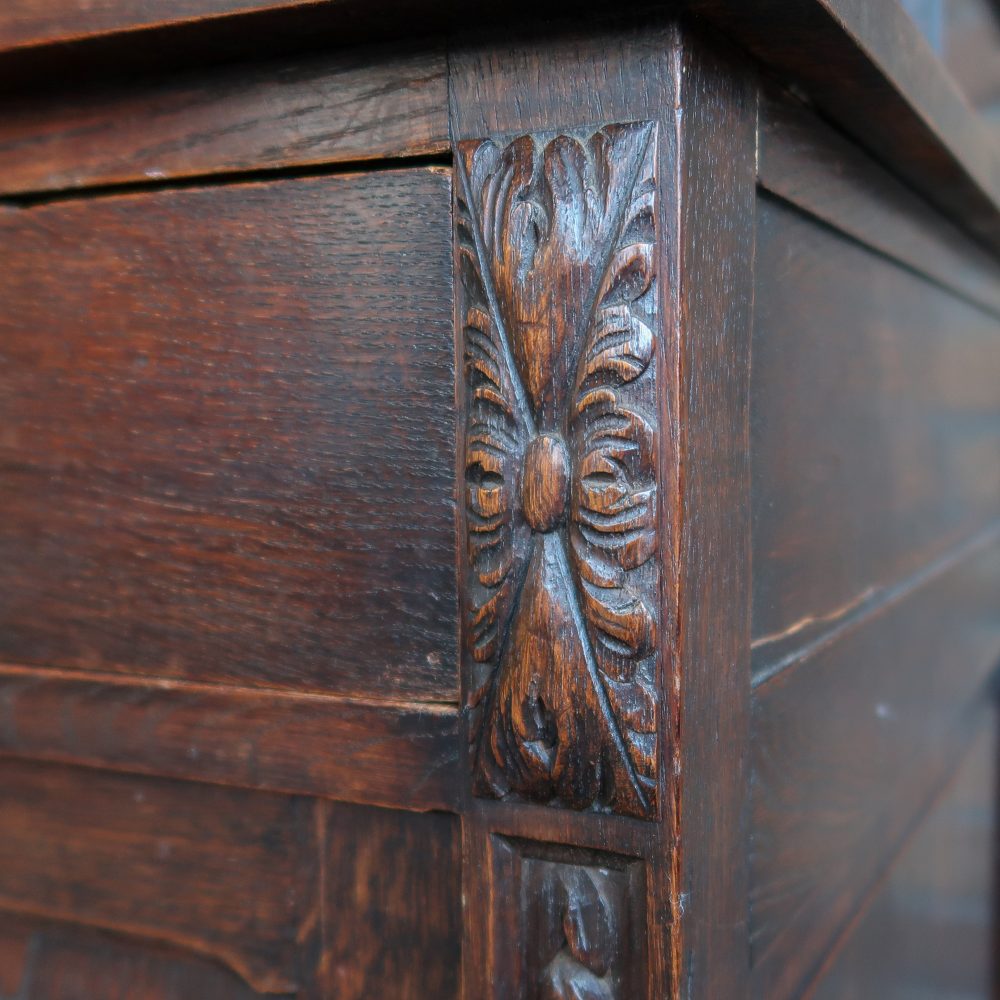 Brocante dressoir met spiegel - Afbeelding 9