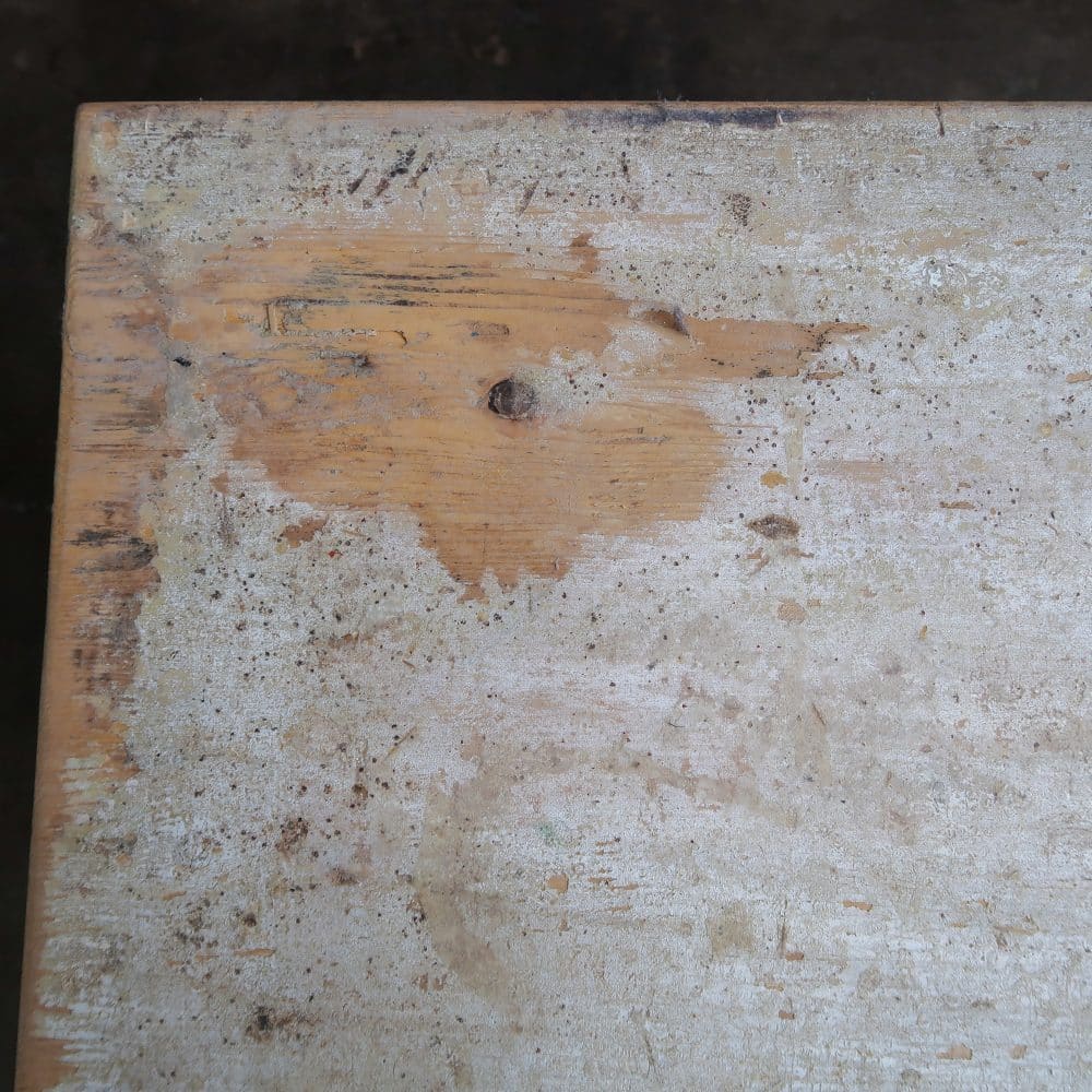 Brocante tafeltje met uitschuifbare plank - Afbeelding 13