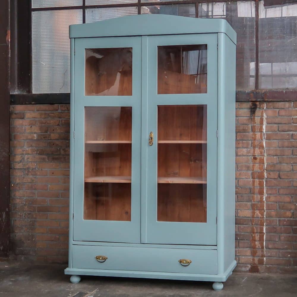 Brocante vitrinekast - Afbeelding 2
