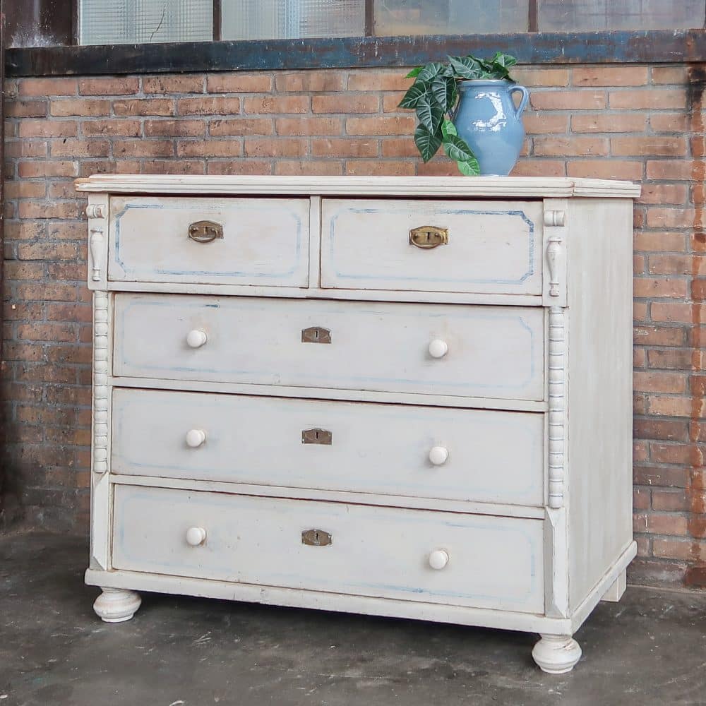 Grote brocante ladekast - Afbeelding 2