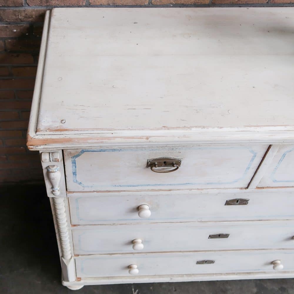 Grote brocante ladekast - Afbeelding 6