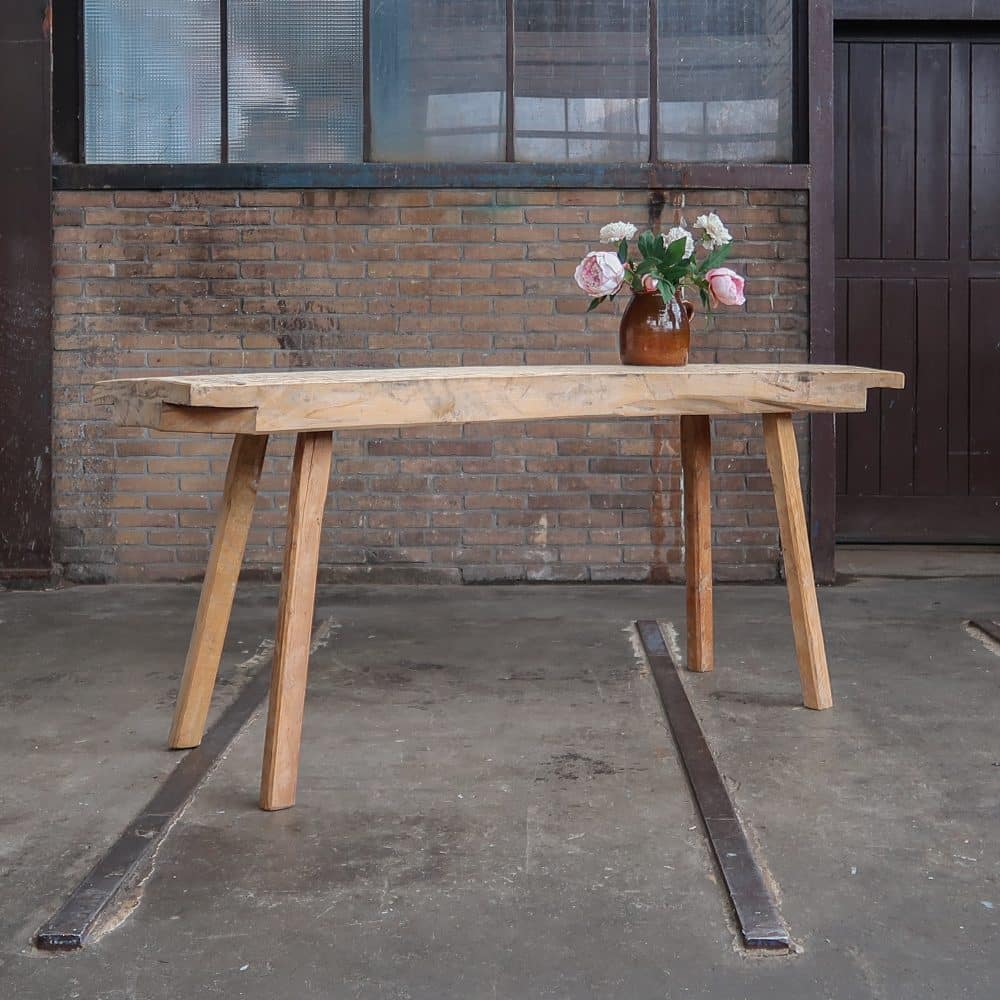 Houten slachttafel