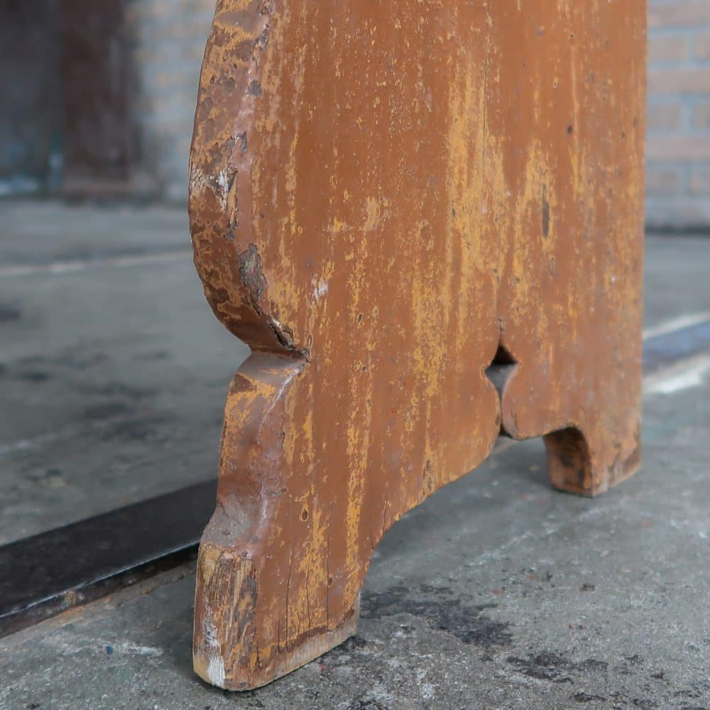 Brocante houten bankje - Afbeelding 8