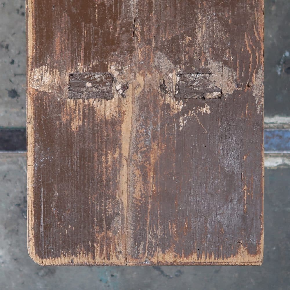 Brocante houten bankje - Afbeelding 6