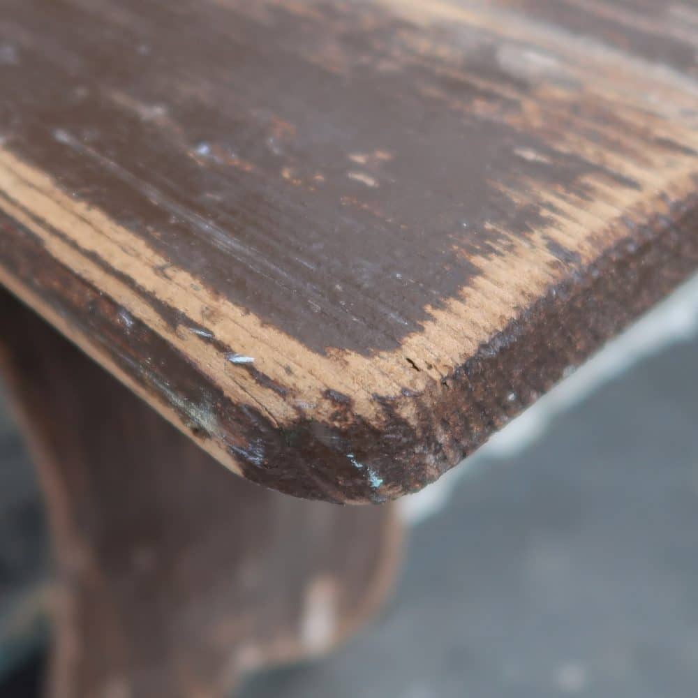 Brocante houten bankje - Afbeelding 7