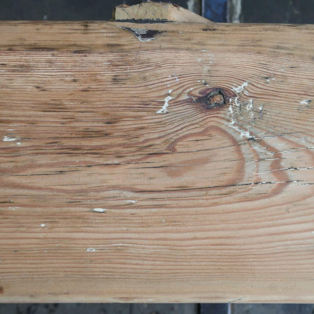 Brocante houten bankje - Afbeelding 5