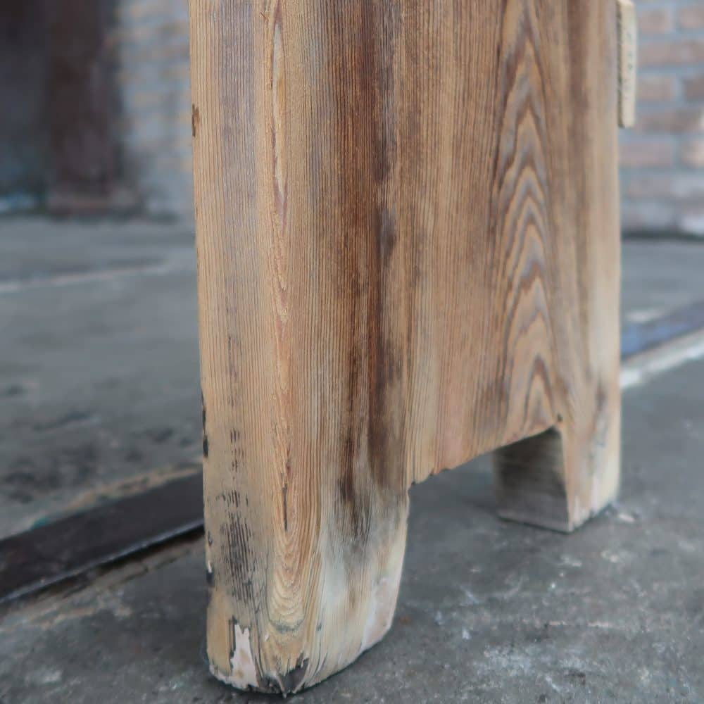Brocante houten bankje - Afbeelding 6
