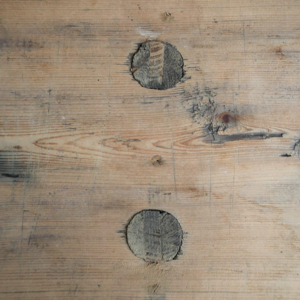 Brocante houten bankje - Afbeelding 3