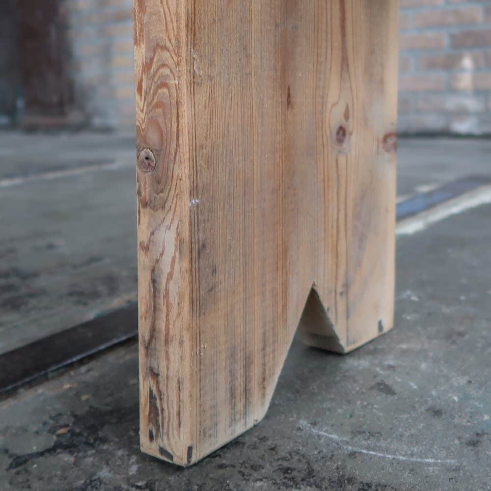 Brocante houten bankje - Afbeelding 9
