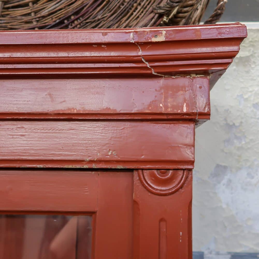 Brocante houten universiteitskast - Afbeelding 7