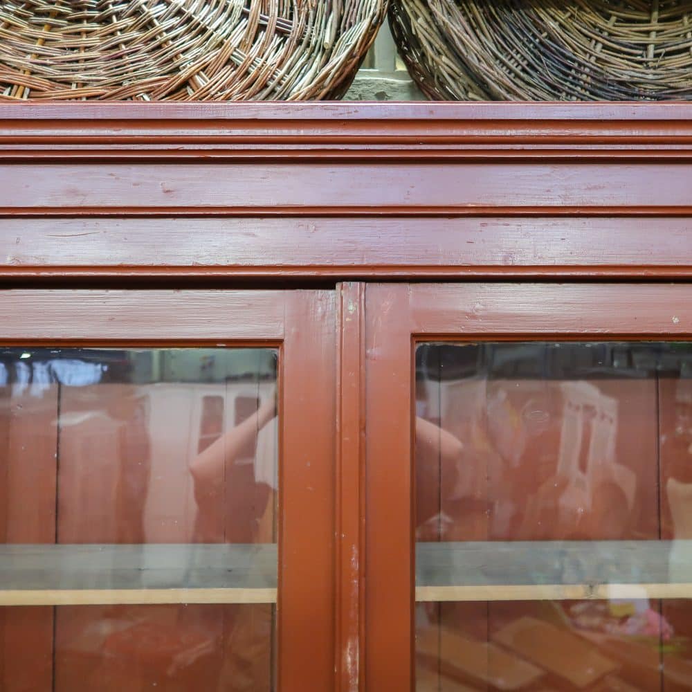 Brocante houten universiteitskast - Afbeelding 8