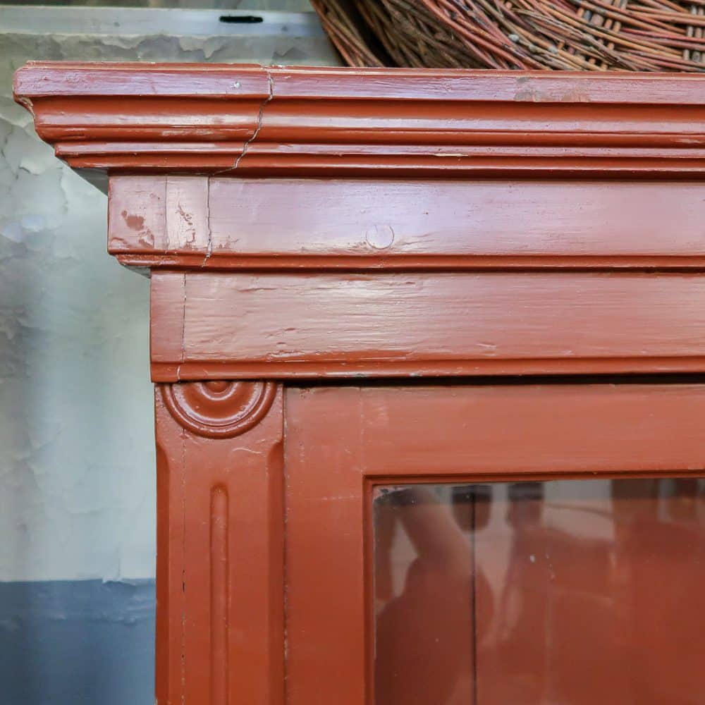 Brocante houten universiteitskast - Afbeelding 10