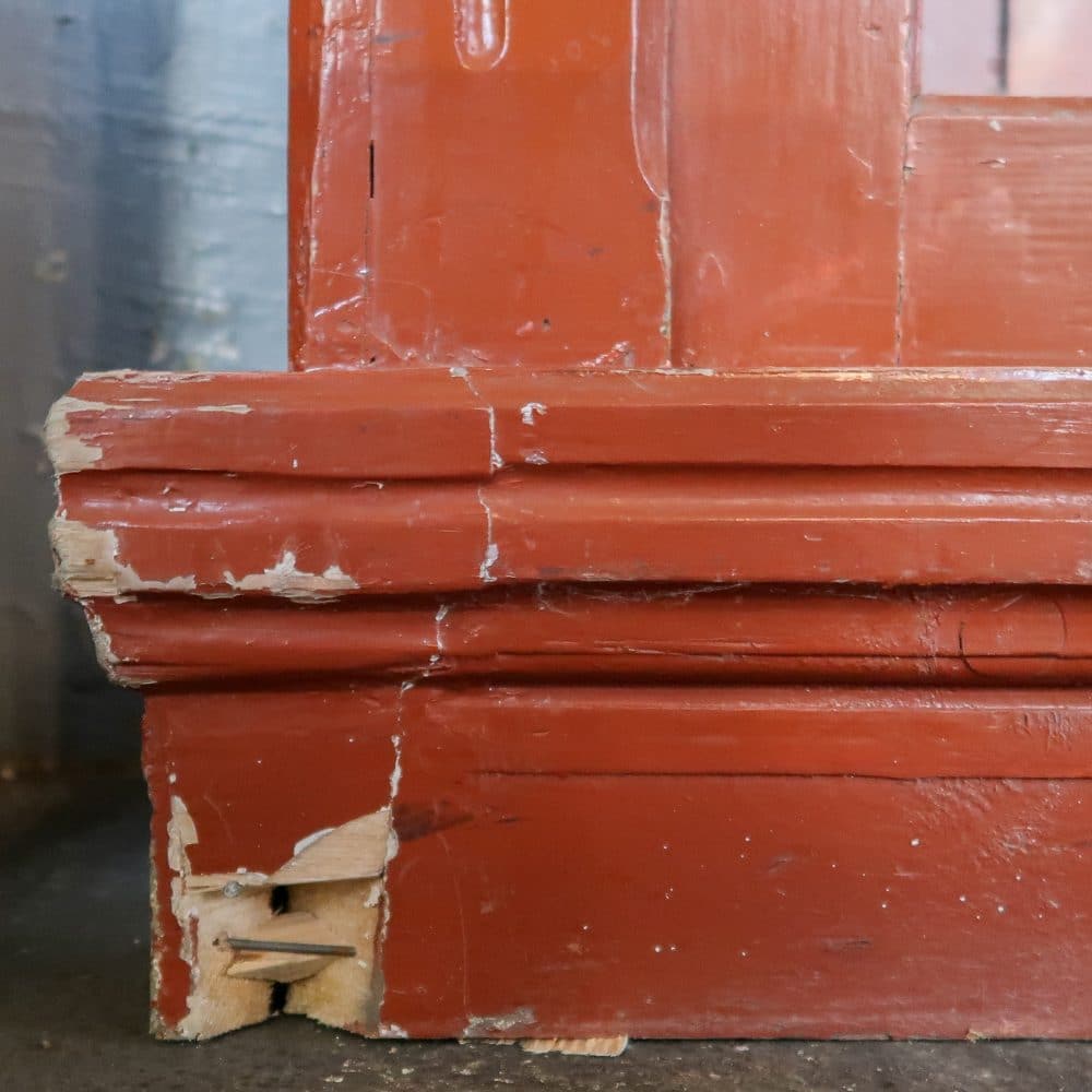 Brocante houten universiteitskast - Afbeelding 14