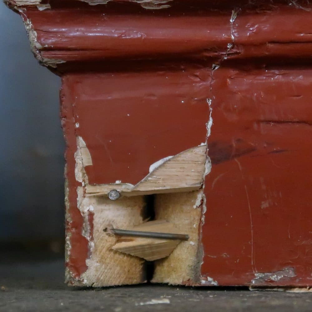 Brocante houten universiteitskast - Afbeelding 15
