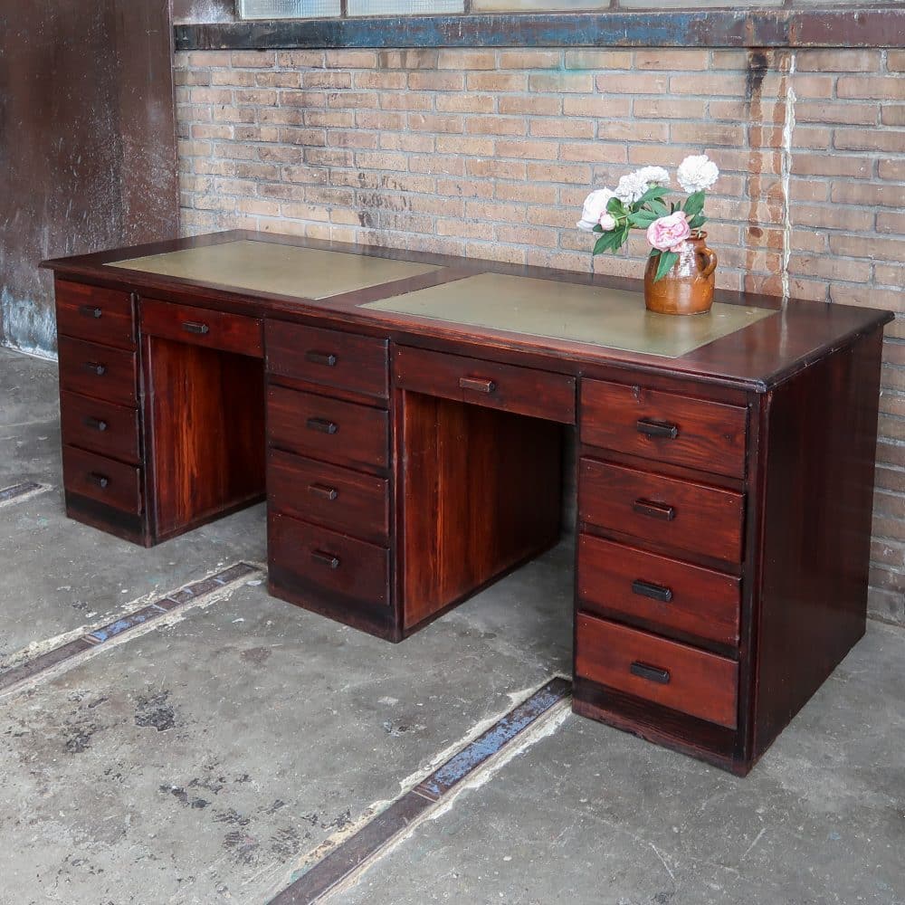 Antiek Engels bureau - Afbeelding 2